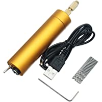 Raitool Taladro de Mano Mini Portátil Eléfctrico Micro DIY Con 10x Bits de Torsión